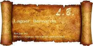 Lagner Bernarda névjegykártya